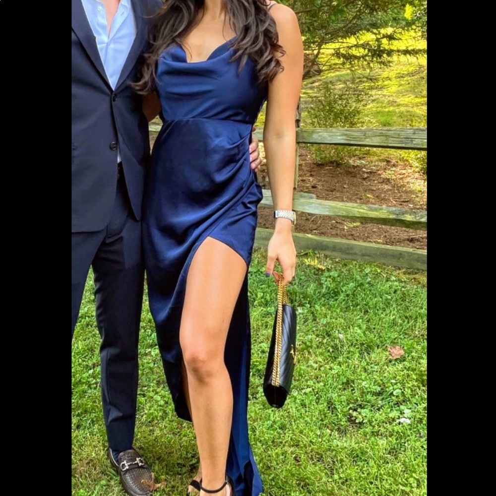 NBD - SHELBY GOWN - S - NAVY